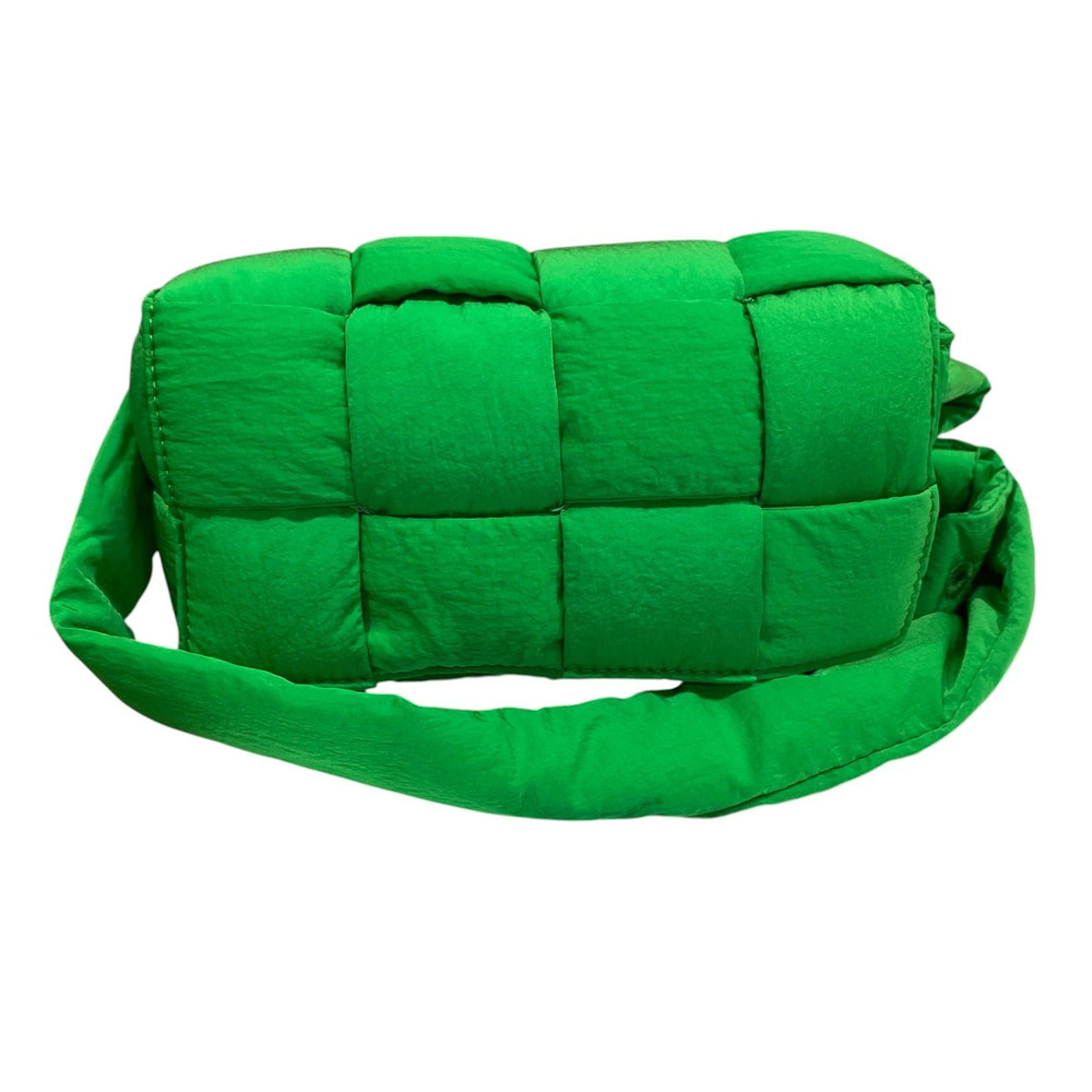 Bottega Veneta Padded Tech Cassette Body Bag Veneta Green